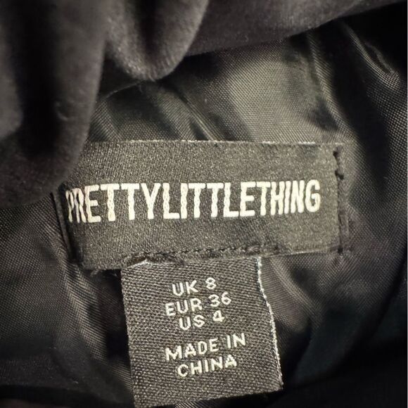 PrettyLittleThing Black Outerwear puffer jacket - Picture 4 of 5